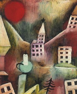 被毁的村庄，1920年。 作者 保罗·克莱
