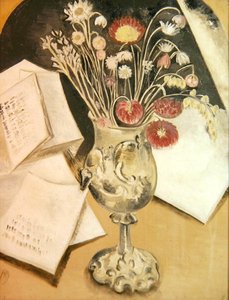 花束（布面油画） 作者 保罗·纳什