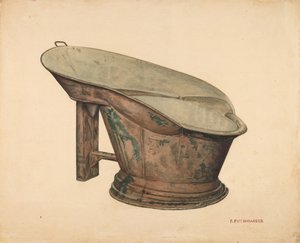 脚盆，约1939年。 作者 保罗·波芬巴格