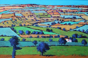 Beacon hill (acrylic on board) 作者 保罗·鲍伊斯