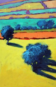 Cotswold Way close up 1 (acrylic on board) 作者 保罗·鲍伊斯