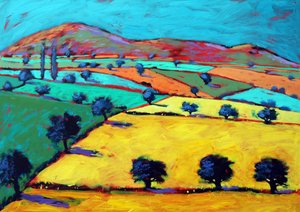 Golden Valley (acrylic on board)