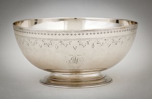 碗，约1800年 作者 保罗·里维尔