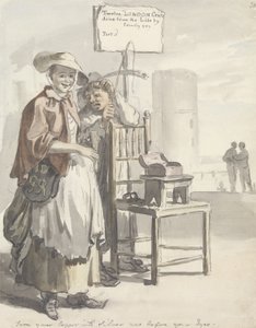 伦敦哭泣：“现在就在您眼前把铜变成铜”（钢笔，画笔和墨水，水彩和石墨在纸上） 作者 保罗·桑德比
