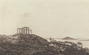 黎凡特景观：苏尼努姆山上的寺庙遗址俯瞰岛屿 作者 保罗·桑德比