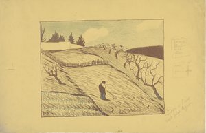 La fin du jour（一天的结束）1893（彩色平版印刷） 作者 保罗·塞鲁西耶