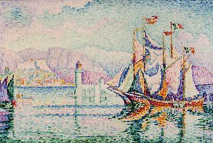 昂蒂布-早晨。 作者 Paul Signac