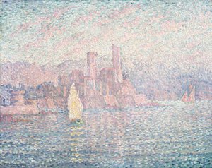 昂蒂布，1903年早晨 作者 Paul Signac