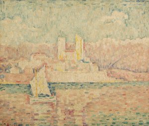 昂蒂布早晨，1919年 作者 Paul Signac