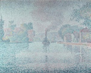 萨摩亚塞纳河 作者 Paul Signac