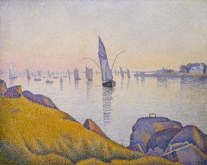 晚上平静，孔卡尔诺，作品220（快板） 作者 Paul Signac