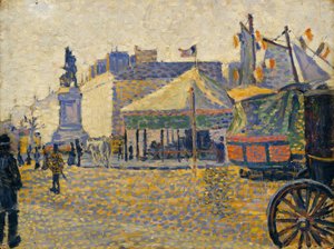 Place de Clichy，1887 作者 保罗·西尼亚克