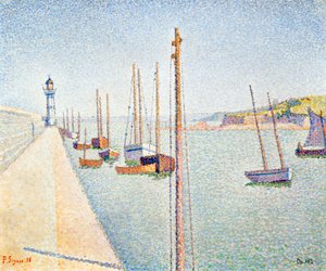 布里坦尼Portrieux，1888年 作者 保罗·西尼亚克