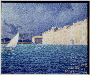 保罗·西尼亚克 (1863-1935) 的圣特罗佩绘画 1895 年圣特罗佩 Annonciade 博物馆 作者 Paul Signac