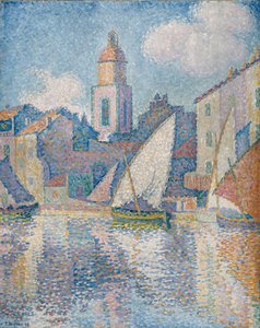 圣特罗佩的尖顶 作者 Paul Signac