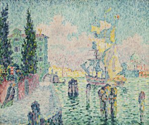 温室，威尼斯，1905年 作者 Paul Signac