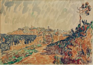 Vue de la baie de Saint-Tropez 作者 保罗·西尼亚克