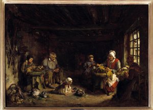 阿涅尔的丹特利埃。 保罗·索耶 (1823-1903) 的绘画。 巴黎，荣誉军团博物馆