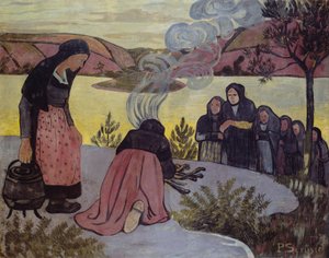 外部火灾或莱玛玛（Les Mammau），1893 作者 保罗·塞鲁西耶