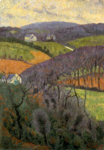 P.塞鲁西耶（P.Serusier），紫色山谷-杰梅尔德（Gemälde），1917年 作者 保罗·塞鲁西耶