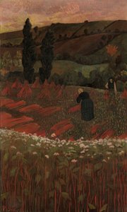 荞麦的收获》，1899年。 作者 保罗·塞鲁西耶