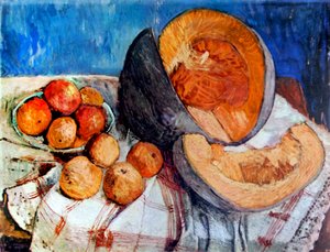 瓜类静物 1905 年（绘画） 作者 宝拉·莫德森·贝克尔