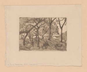 森林景观 作者 Paula Modersohn Becker（艺术家签名）