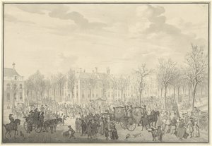 1762 年 11 月 10 日，威廉五世亲王抵达海牙 作者 Paulus Constantijn la Fargue（可能）