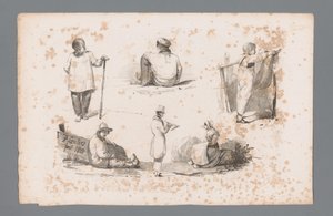 六个不同的人物 景观原理（系列名称） Principes de paysages（系列标题）