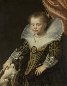 一个女孩的肖像，被称为小Pincess，1623年