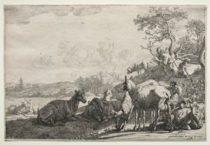 牧羊人，1644年。 作者 保罗·波特