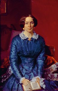 Elizaveta Petrovna Zhdanova的肖像（1818-55）1846-47（油卡）