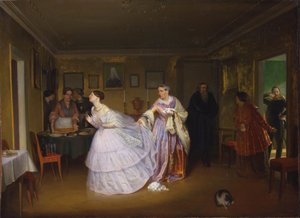 少校提出建议，1851年 作者 帕维尔·安德烈耶维奇·费多托夫（Pavel Andreevich Fedotov）