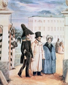 漫步，1837年 作者 帕维尔·安德烈耶维奇·费多托夫（Pavel Andreevich Fedotov）
