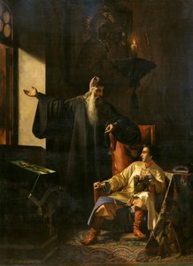 1547年莫斯科大火中的伊凡雷帝和牧师西尔维斯特》，1856年。   作者 帕维尔·费奥多罗维奇·普列沙诺夫
