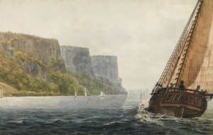 奥尔巴尼的莫霍克号包船经过帕利塞兹，1811-约1813年。 作者 帕维尔·彼得罗维奇·斯维因