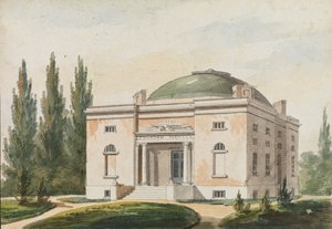 宾夕法尼亚美术学院，费城 根据雕刻复制...，1811-约1813年。 作者 帕维尔·彼得罗维奇·斯维因