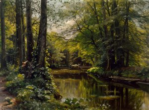 Spreewald的夏天 作者 Peder Monsted