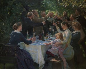 嘻，嘻，万岁！，1888年。 作者 Peder Severin Krøyer