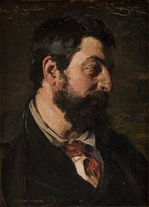 法国画家阿尔弗雷德-纪尧肖像 作者 Peder Severin Krøyer