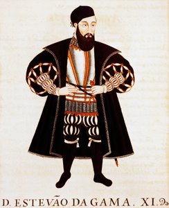 埃斯特瓦奥-达-伽马（约1505-1576年），《布里夫条约》或《印度的维佐斯-雷伊》的缩影 作者 佩德罗·巴雷托·德·雷森德