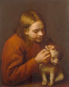 寻找跳蚤的男孩，1650年 作者 佩德罗·努涅斯·德比亚维森西奥