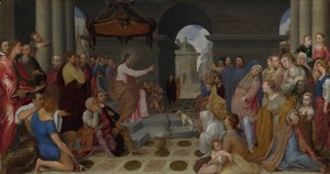 抹大拉的玛丽的皈依，约1562-1563年 作者 佩德罗·德·坎帕尼亚