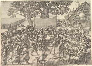 农民婚礼，1560年。 作者 彼得·范德博赫特