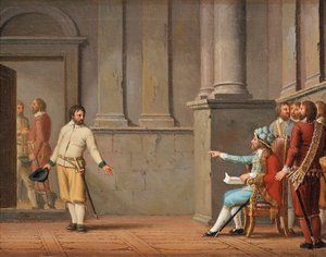 Eirik III (Eric de Pomeranie) (1382-1459) - Peinture de Pehr Hillestroem (1732-1816) 之前的 Engelbrekt Engelbrektsson (verses 1390-1436) 作者 佩尔·希勒斯特罗姆（PehrHilleström）