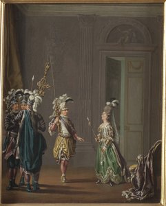 Gustave III de Suede et Ulrika Eleonora von Fersen - 瑞典国王 Gustav III 和 Ulrika Eleonora von Fersen，作者：Hillestroem, Pehr（1732-1816 年）。 布面油画。 尺寸：50x40 厘米。 斯德哥尔摩国家博物馆 作者 佩尔·希勒斯特罗姆（PehrHilleström）