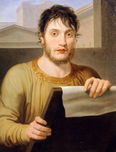 古色古香的朱塞佩·吉扎尔迪 (Giuseppe Guizzardi)，佩拉吉乌斯·帕拉吉 (1775-1860)，布面油画，60x47 厘米