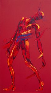 耶稣第一次跌倒--第三站（布面油画 作者 潘妮·沃登（Penny Warden）