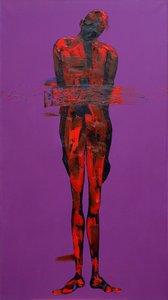 Jesus in the Tomb - Station 14 (oil on canvas) 作者 潘妮·沃登（Penny Warden）