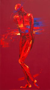 Jesus is Stripped - Station 10 (oil on canvas) 作者 潘妮·沃登（Penny Warden）